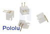 2.5 mm JST XH-Style Shrouded Male Connector: 2-Pin, Right Angle (4-Pack)
