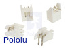 2.5 mm JST XH-Style Shrouded Male Connector: 2-Pin, Right Angle Extended (4-Pack)