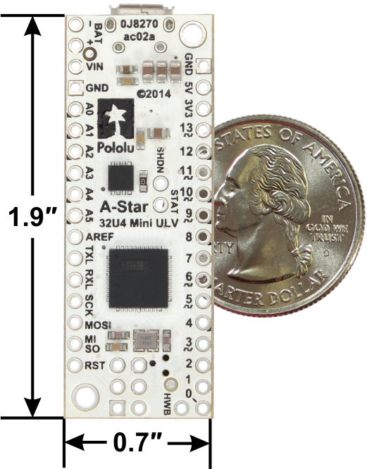 Placa Pololu A-Star 32U4 Prime LV cu microSD