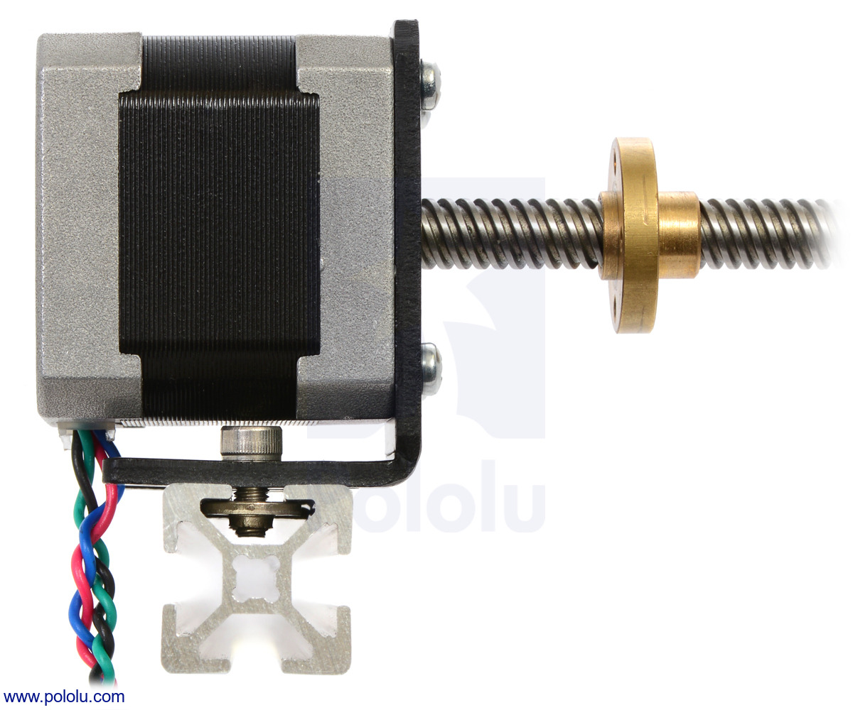 Mini 15mm 2-fase 4-Wire stepper motor 52mm stroke Long linear screw lead Shaft 