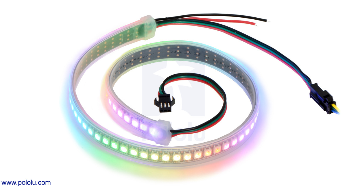 Pololu - Addressable Through-Hole 5mm RGB LED with Diffused Lens, WS2811  Driver (10-Pack)