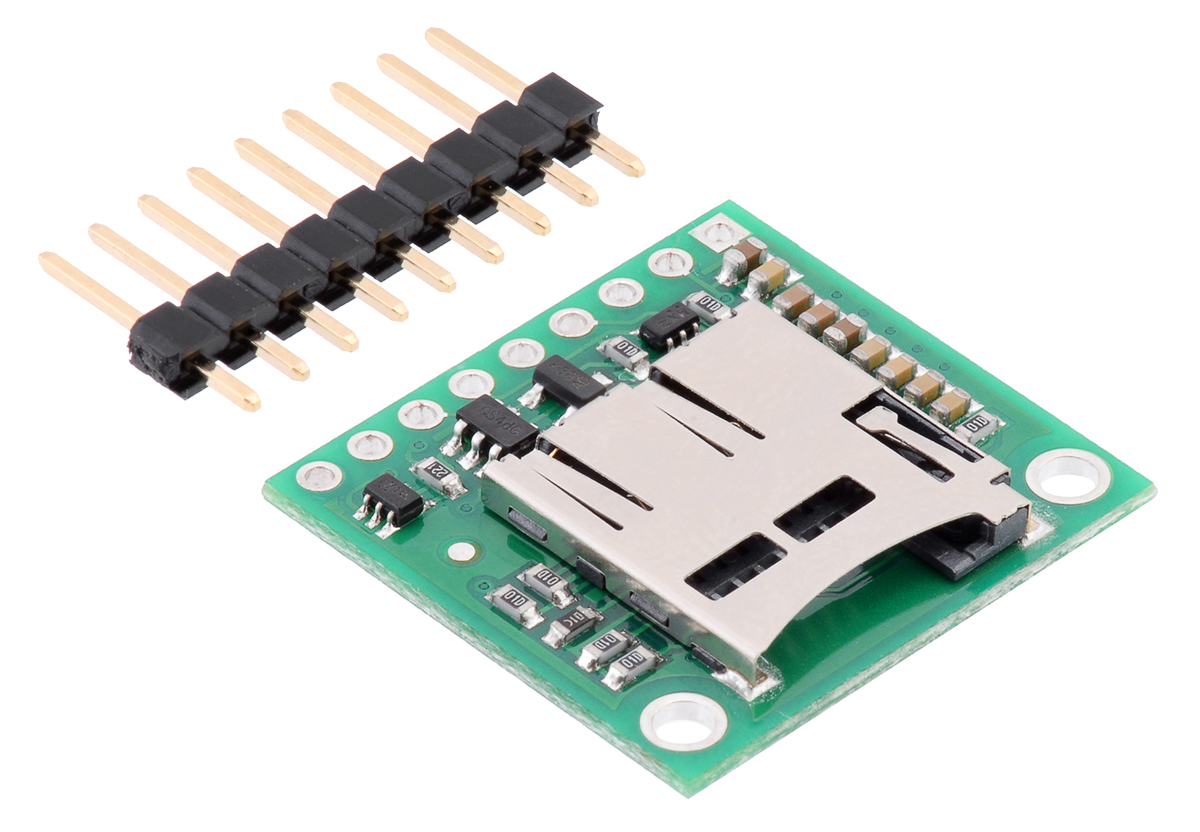 Pololu - Breakout Board for microSD Card with 3.3V Regulator and Level ...