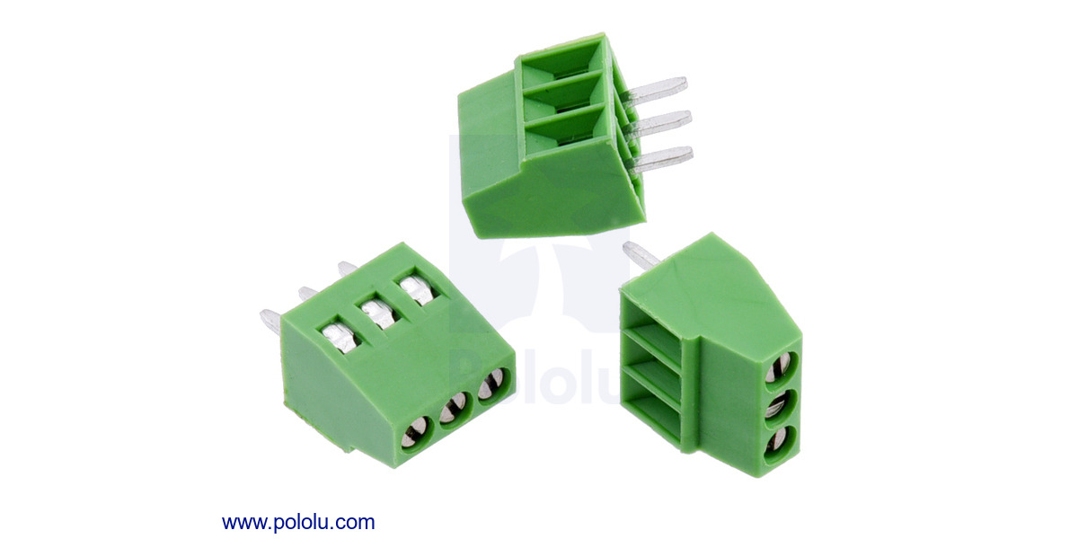 Pololu - Screw Terminal Block: 6-Pin, 0.1″ Pitch, Side Entry