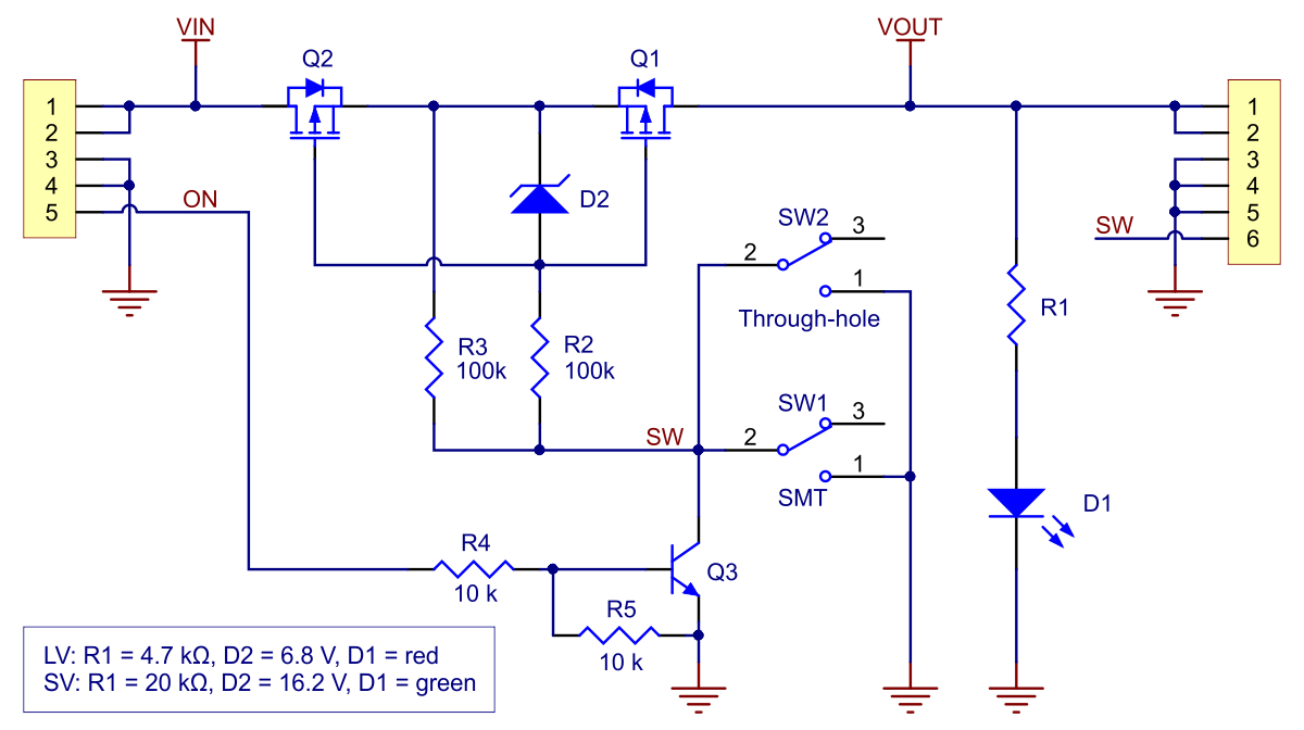 Pololu - Big MOSFET Slide Switch with Reverse Voltage Protection, MP