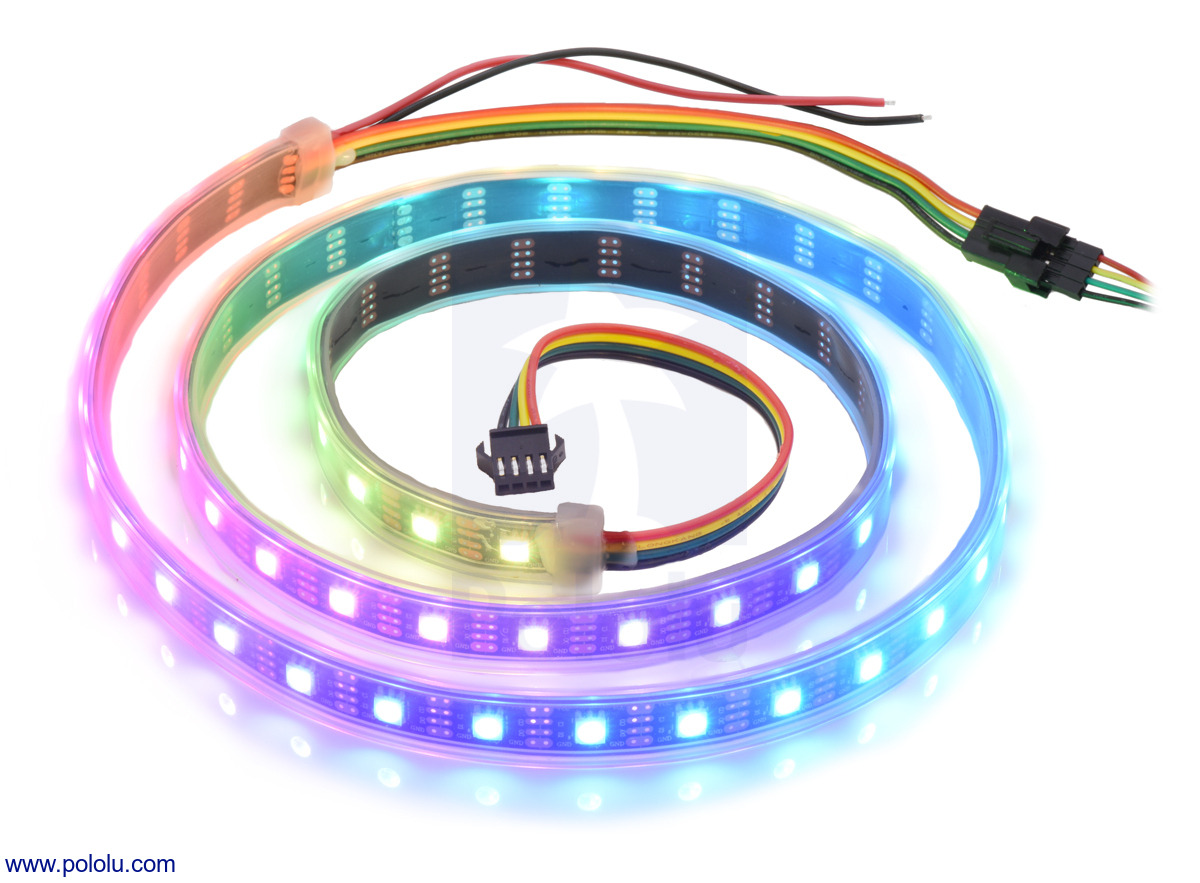 Pololu - Addressable RGB 60-LED Strip, 5V, 1m (SK9822)