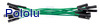 Premium Jumper Wire 10-Pack F-F 3" Green