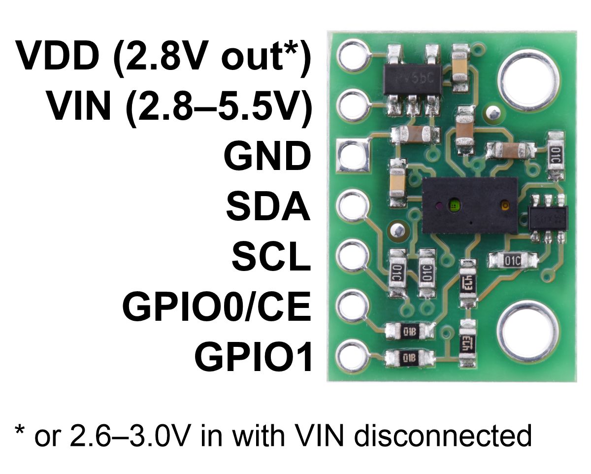 VL6180X VL6180 Module Range Finder Optical Ranging Distance Sensor For Arduino 