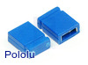 0.100" (2.54 mm) Shorting Block: Blue, Top Closed