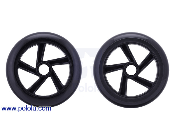 Scooter Skate Wheel 144×29mm - Black | Buy in Australia | POLOLU-3281 ...