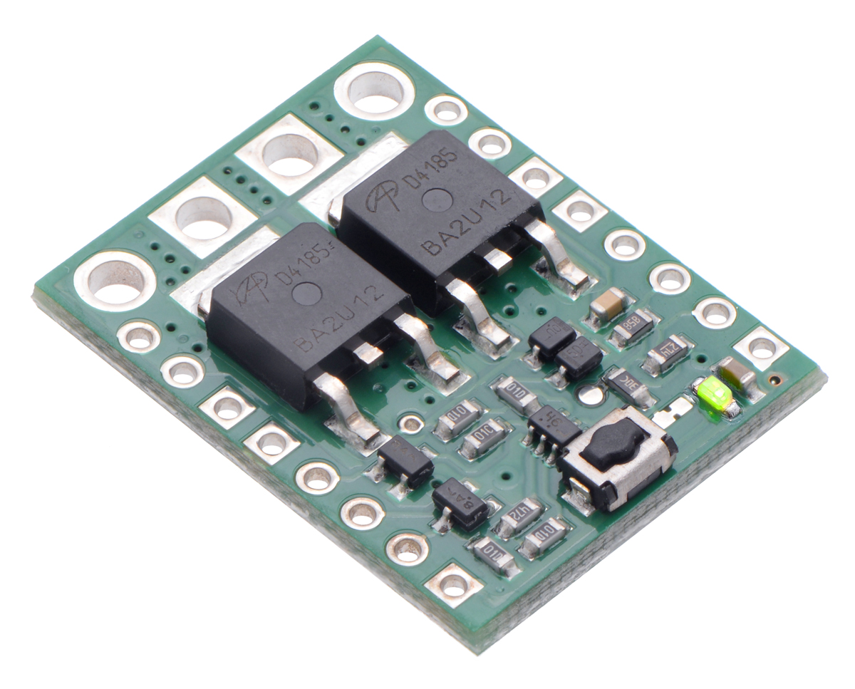2812 - Big Pushbutton Power Switch with Reverse Voltage Protection