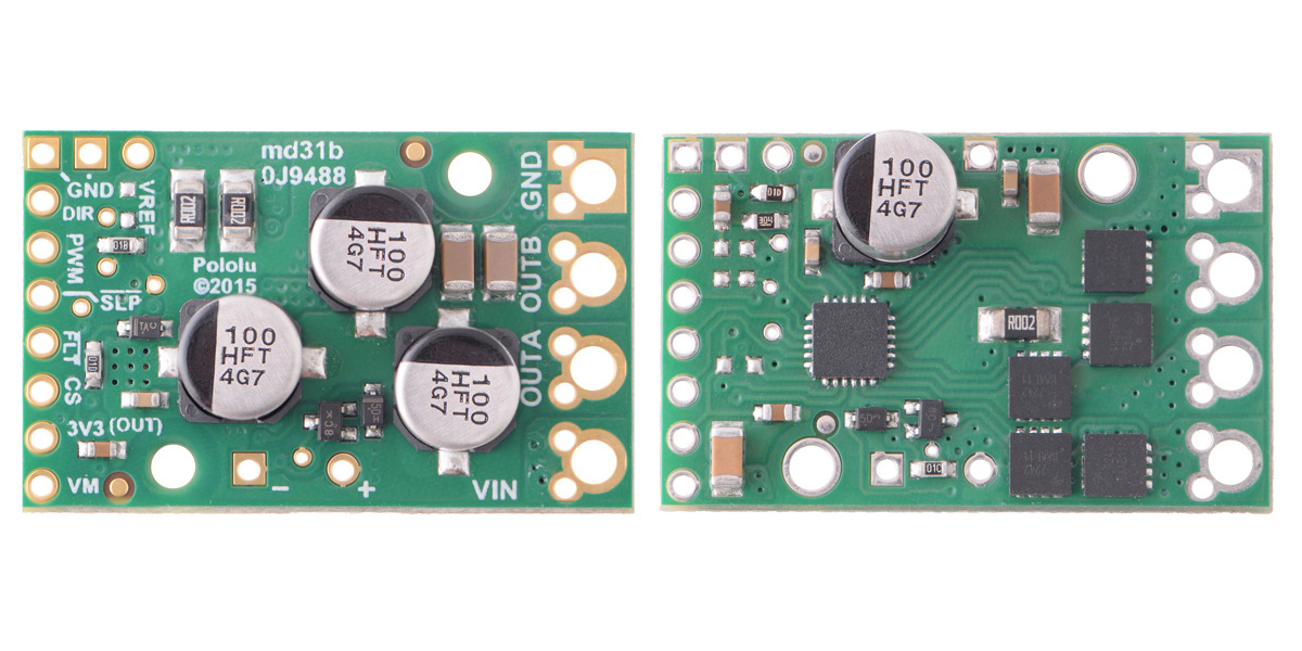 Pololu G2 HighPower Motor Driver 24v21 and 24v13.