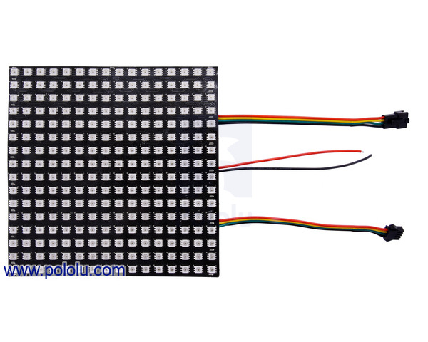 Addressable RGB 16x16-LED Flexible Panel, 5V, 10mm Grid (SK9822) | Buy ...