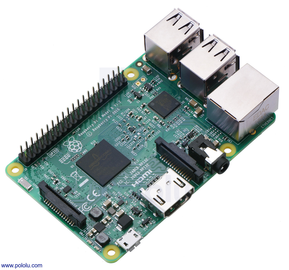 Raspberry Pi 2 Model B Desktop (Quad Core CPU 900 MHz, 1 GB RAM, Linux)