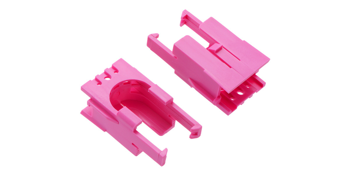 Pololu Romi Chassis Motor Clip Pair Pink 