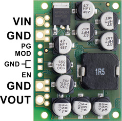 pololu 5 v, 15 a step-down voltaj regülatör d24v150f5 - pl-2881 pin bağlantıları