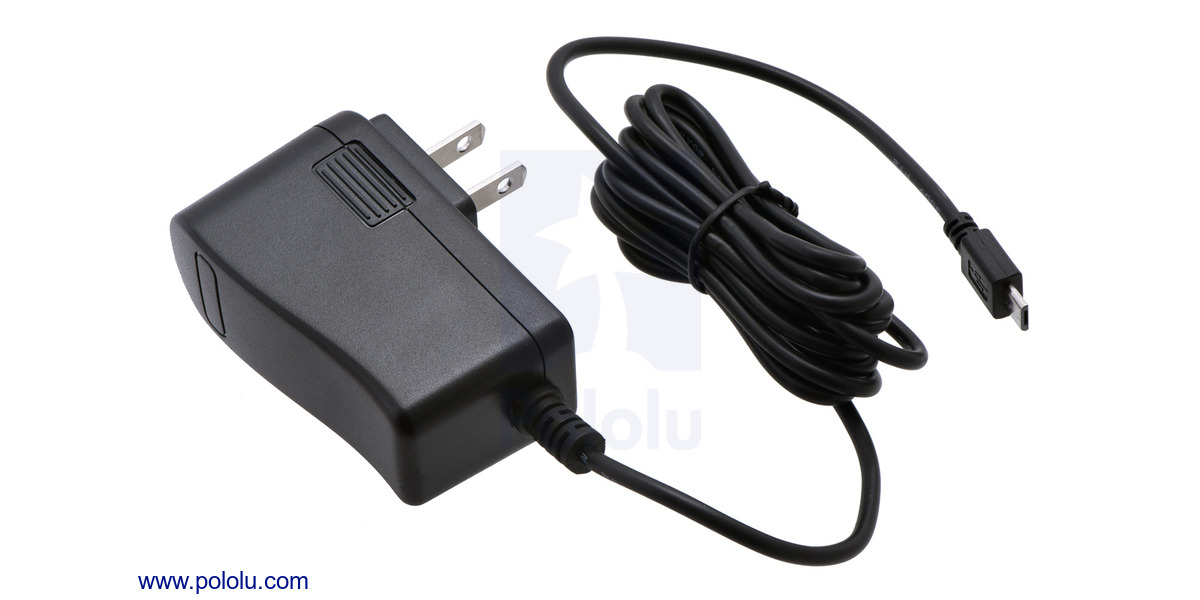 5V/2.5A Power Supply Micro USB Charger - Seattle Makers