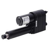 Glideforce LACT4-1000BL Industrial-Duty Linear Actuator with Ball Screw Drive: 450kgf, 4" Stroke (2.8" Usable), 0.66"/s, 12V