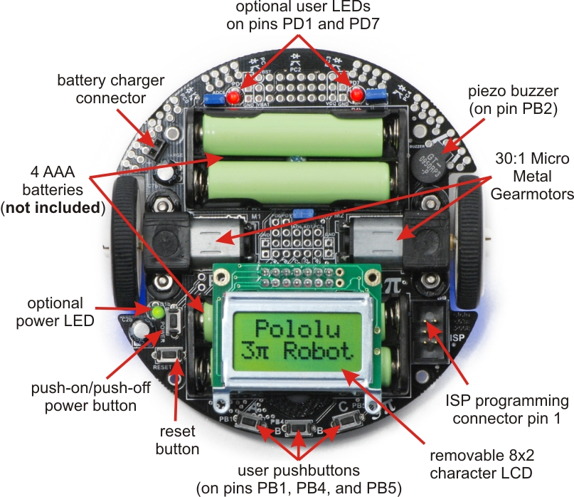 User led. Pololu. Pololu датчик линии. Коннекторы для роботов. Пин робот.