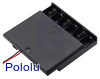 6-AA Battery Holder, Enclosed with Switch