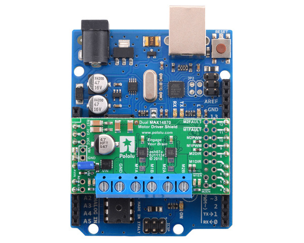 Dual MAX14870 Motor Driver Shield for Arduino – Amicus Engineering