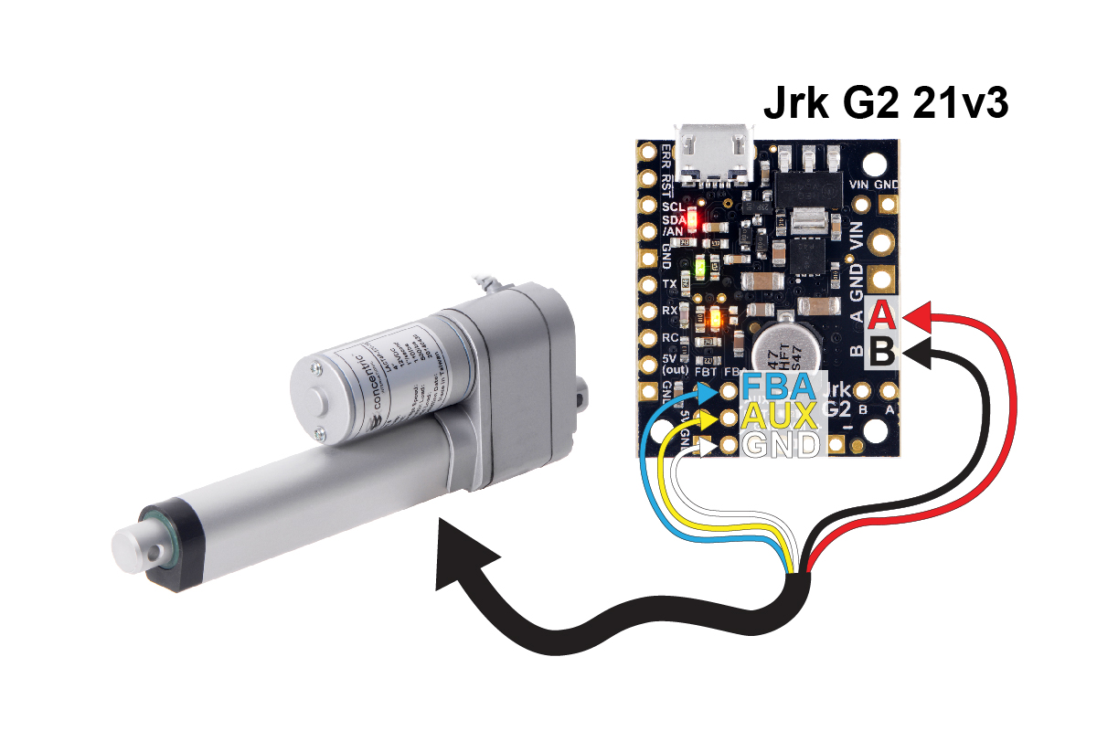 12 inch stroke linear actuator 198LBS 12V/24V/36V feedback signal Potentiometer 