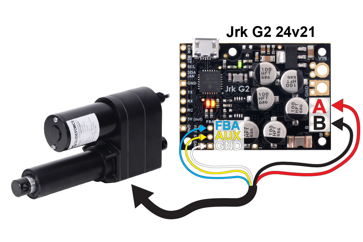 512 inch stroke linear actuator 198LBS 12V/24V/36V feedback signal Potentiometer 