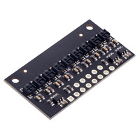 QTRX-HD-09RC Reflectance Sensor Array: 9-Channel, 4mm Pitch, RC Output, Low Current