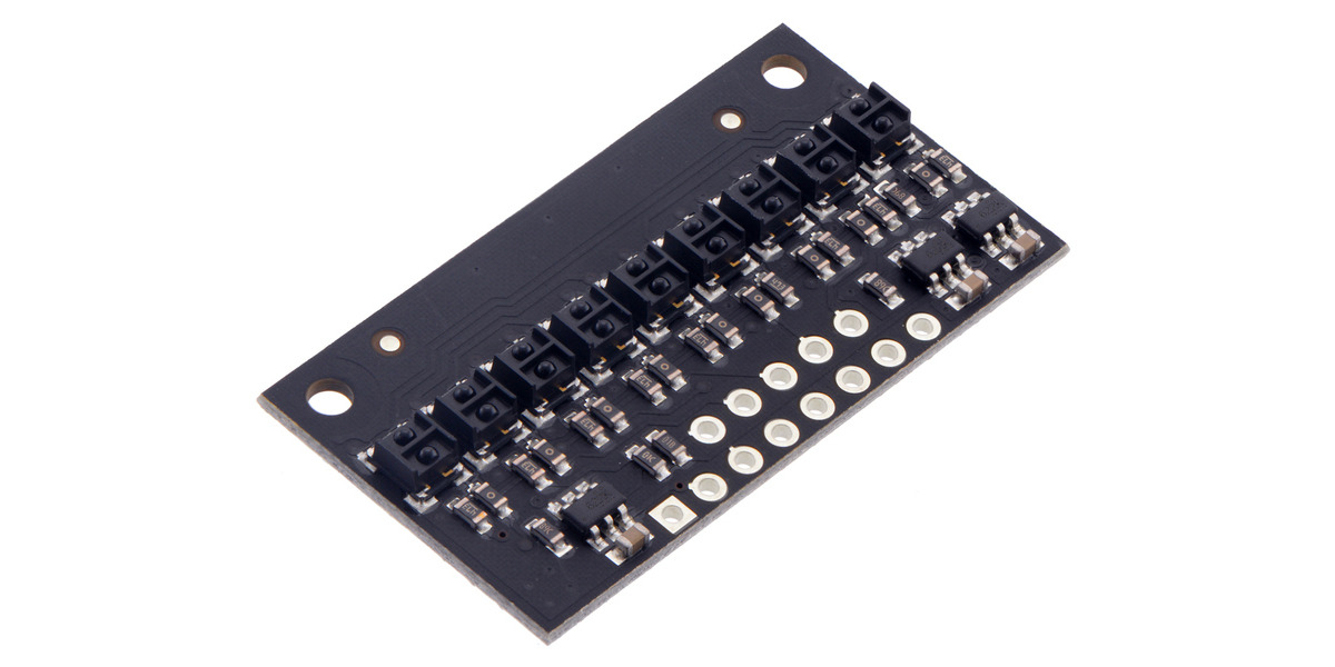 Pololu - QTRX-HD-09A Reflectance Sensor Array: 9-Channel, 4mm Pitch ...