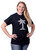 Pololu赛道标志t恤:黑色，青春XL