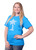 Pololu赛道标志t恤:蓝宝石蓝，青春XL