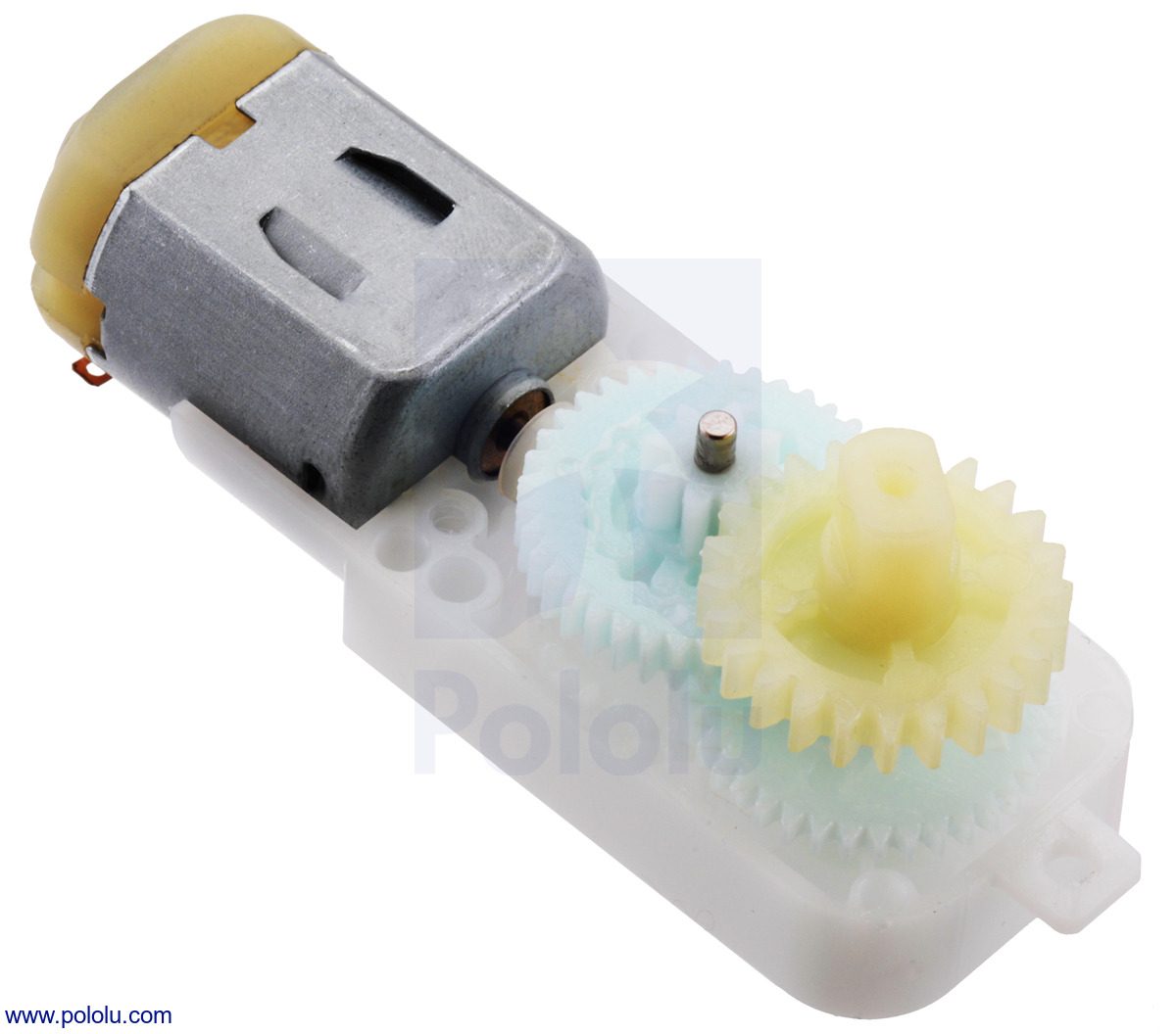 Motor DC with plastic gearbox  Gearbox 1:200 Dual Output Shaft 