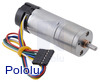 9.7:1 Metal Gearmotor 25Dx63L mm HP 12V with 48 CPR Encoder