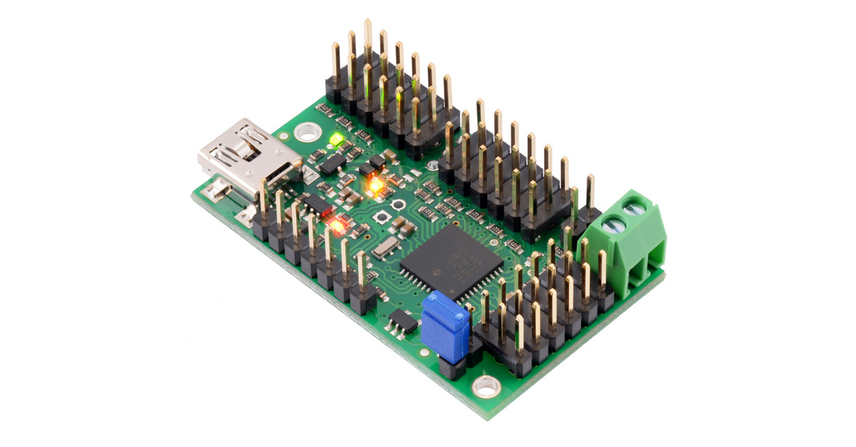 Mini Maestro 24 Canaux - Contrôleur De Servos USB-UART Assemblé - Alimentation 5-16V DC - Pour Robotique, Modélisme