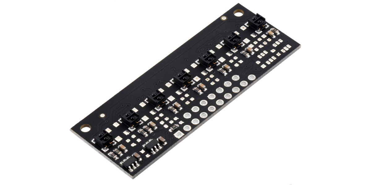 Pololu qtrx md 07rc reflectance sensor array 7 channel 8mm pitch