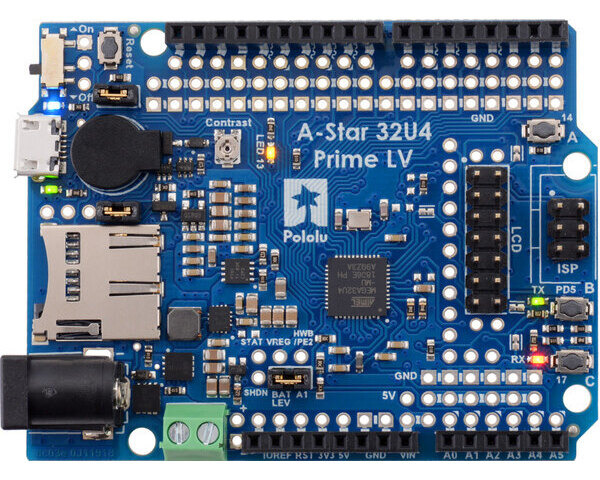 Pololu A Star 32U4 Prime LV MicroSD With LCD pololu-a-star-32u4-prime-lv-microsd-with-lcd